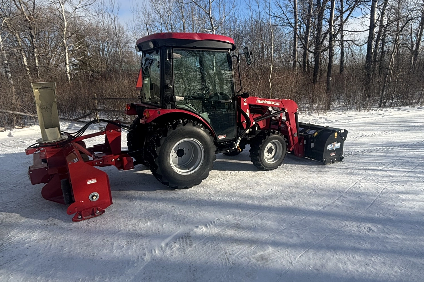 snow clearing tractor